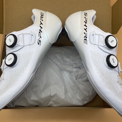 禧玛诺SHIMANO禧玛诺RC9 RC902 RC903碳底公路自行车竞赛自锁骑行鞋锁鞋 RC903 白色宽版 40