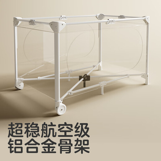 可优比婴儿床折叠床可调高度拼接大床可移动宝宝床便携尿布台新生儿礼物 K1折叠床+折叠床垫【经典款】