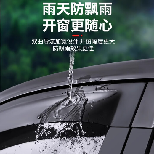 Yushanhe Tank 300 Rain Shield 400 Rain Shield 500hi4t Window Rain Shield 700 Black Warrior Appearance Modification Accessories Tank 300 Black Warrior Set * 4 Pieces Pack Pure Black Transparent High Definition Ten Year Warranty