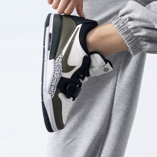 
NIKE Nike summer boys and girls basketball shoes AIR JORDAN LEGACY 312 LOW (GS) fashion sneakers CD9054-120/wolf gray/medium olive green 35.5