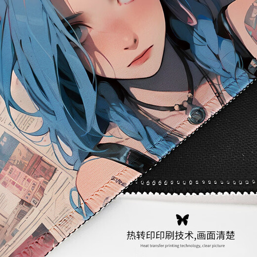 Xingzeji animación almohadilla de ratón súper grande 2D juego e deportes e almohadilla de teclado de oficina personalizada
