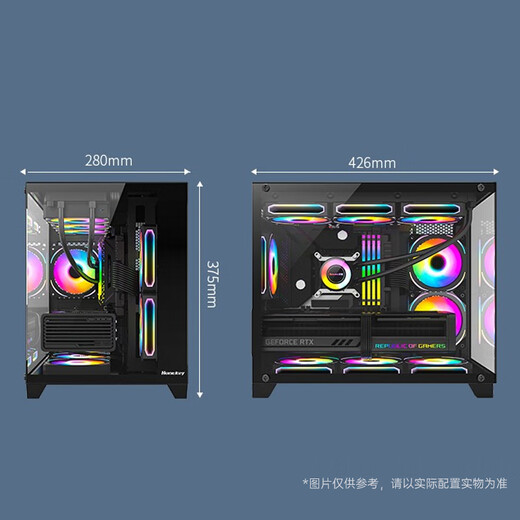 Colorful 14th generation Core computer host i5 14400F/RTX5070Ti/RTX5060Ti/RTX4060Ti e-sports game design desktop DIY assembly computer complete machine with two丨i5 14400F丨RTX3050 6G丨16GB memory