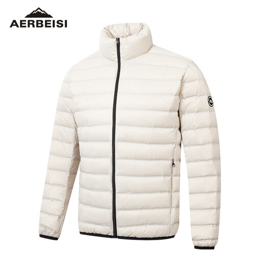 
Alpine anti-diamond down jacket for men and women, large size fashionable sports jacket can be used as an inner liner or outside. Beige L