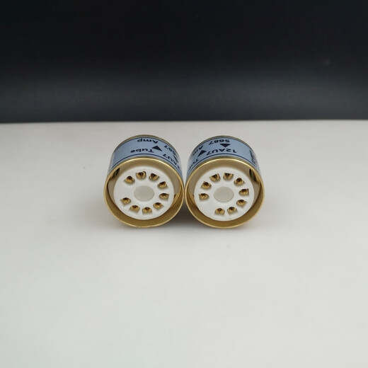 科至途12AU7/ECC82/5814/6189转E182CC/7119/5687电子管转换座铜壳金脚 12AU7转5687 电子管转换座 铜壳