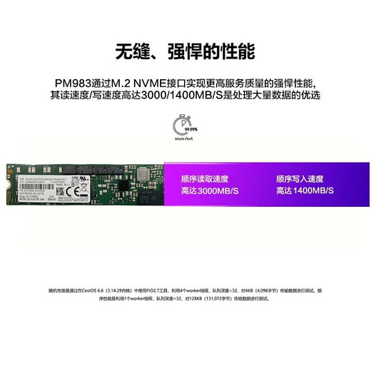 Samsung PM983/PM9A3 (Samsung) Enterprise SSD PCIE4.0 NVME M.2 22110 Server workstation for PM983 M.2 interface 22110 1.92T