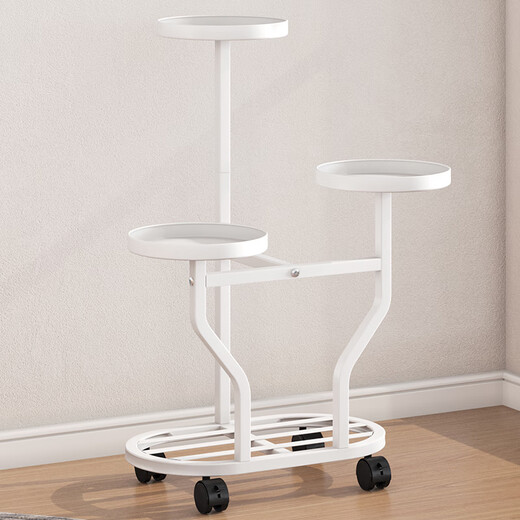 Wojia flower shelf living room floor-standing balcony storage rack outdoor courtyard succulent iron flowerpot bracket shelf extension rack