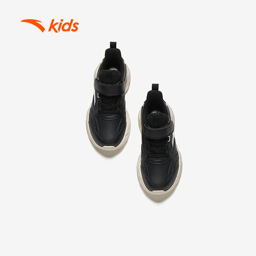 ANTA children's sports shoes boys autumn running shoes Velcro baby leather running shoes A12439952N