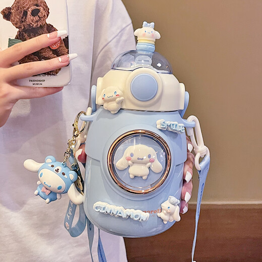 Chuhe CRUHRE Kuromi thermos cup for girls with high-value food grade 316 kettle for children to go to school 2024 new model 880ml [Kulomi] Food grade 316--