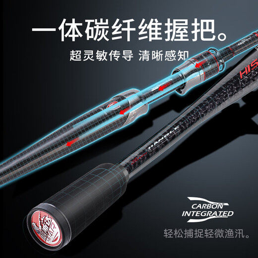 HISTAR (HISTAR) Archangel Mandarin Fish Perch Pole with Lure Rod Quick Adjustment Long-Top Rod Ultralight Black Pit Lure Rod 682m Archangel 2.03m M Straight Handle Lure [S-