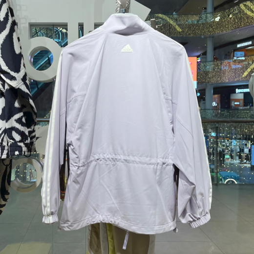 Adidas Clover Jacket Women's Spring 2025 New informal Comfort Fashion Sportswear Soporte a prueba de viento JiTa9767 Purple S