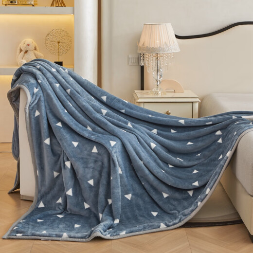 Yalu Milk Velvet Blanket Quilt Winter Thick Blanket Student Nap Blanket Home Air Conditioning Blanket Single Coral Velvet Cover Blanket Love Nest [can be spread or covered, suitable for all seasons] 100*120cm [shawl/nap only]