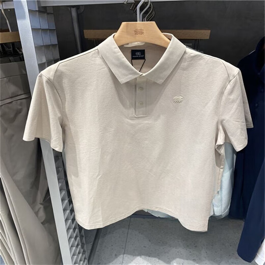 KOLON SPORT可隆户外男户外速干防晒短袖polo衫T恤LHPT3AT753 米卡其色 M