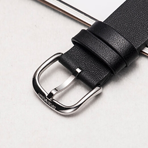 Angepasst an Armani Hollow Herren-Leder-Uhren-Gurt AR60026 60025 11143 Schwarzes Cowhide 22 mm schwarz-Silver Pin Schnalle 22mm