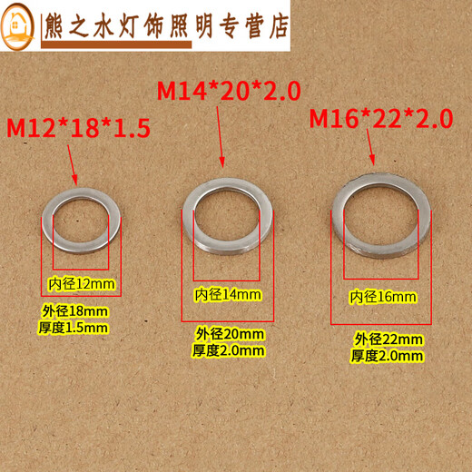 Midelei M8M10M12M14M16 anti-theft door hinge meson gasket door hinge gasket stainless steel flat pad washers commonly used types