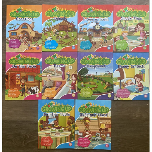 原版英文教材 儿童成长系列 幼儿园小学英语 Growing Up 3-12岁 随机发10本不重复