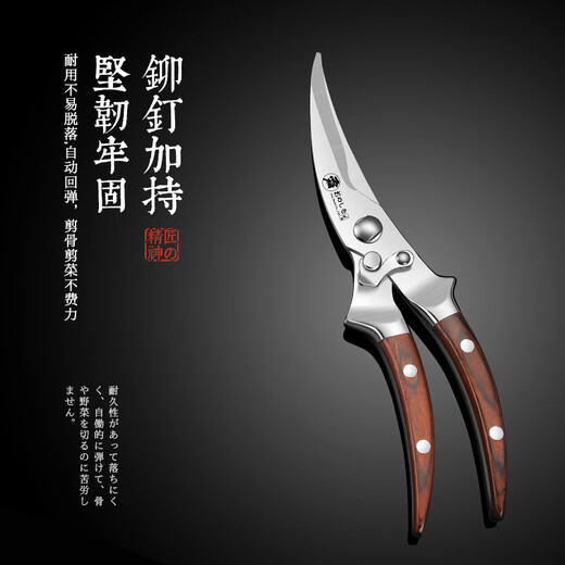 Tijeras multifuncionales para matar peces, potentes tijeras para huesos de pollo, de acero inoxidable, importadas originales de Japón, para cocina