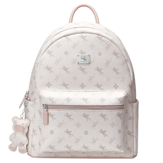 Nucelle New Zhilan Shen Yue gleichen Pegasus-Rucksack für Frauen mit doppelten Schultern 2025 Pendeln Leichtes Studienbeutel große Kapazitätsgeburtstag Geschenkcreme Gelb große Version [kann auf 14-Zoll-Computer platziert werden]