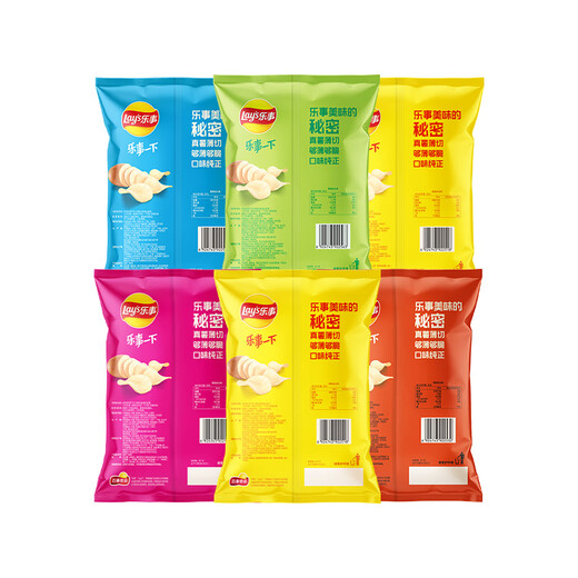 乐事（Lay's）薯片混合口味75g*6包450g 休闲零食 百事食品
