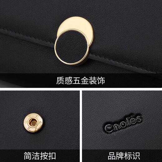 Cnoles wallet women's cowhide long wallet versatile large capacity mobile phone bag card bag birthday gift for wife