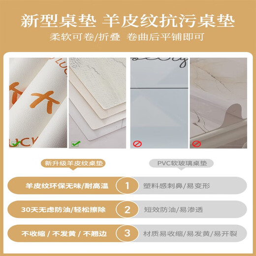 Lilang dining table mat round small round table round coffee table mat no-wash oil-proof and waterproof tablecloth anti-scalding anti-slip mat dining table mat flower bear diameter 150cm