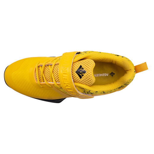 MANUEKLEAR MML Professional Squat Shoes Men's Shoes Women's Deadlift Shoes Powerlifting Shoes Weightlifting Shoes Fitness Special Shoes Training Shoes Sports Yellow Size 40