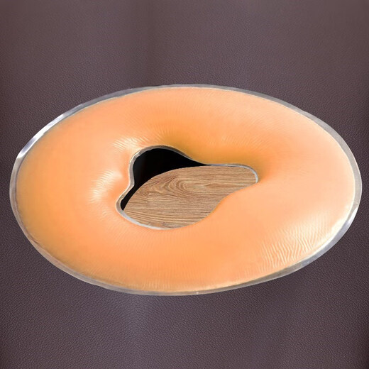 Haojinhui Latex Sleeping Pillow Bed Lying Pillow Massage Cushion U-shaped Beauty Salon Special Latex Sleeping Pillow Round Pillow Face Pillow Flagship Edition Skin Color Round