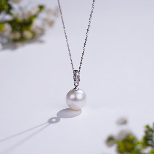 Tahitian Freshwater Pearl Pendant 11-12mm 925 Silver Universal Buckle Necklace Edison Pearl for Wife and Mom