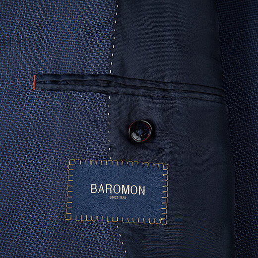 
BAROMON (100% wool] imported Italian fabric semi-lined men's suit men's jacket suit top blue 175C