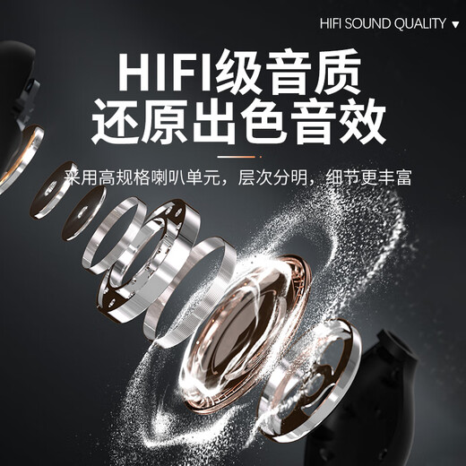 Newman C09 wireless monitoring live broadcast headphones professional stereo in-ear return air conduction in-ear Internet celebrity sound card special ear-hook headphones single version