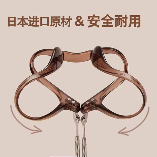 Gasos de lectura importados japoneses de espejo para mujeres, gafas de lectura de moda y jóvenes para mujeres, protección contra la luz y radiación anti-blue de marca, presbyopia 200 grados (recomendado para 55-59 años) + marco de té