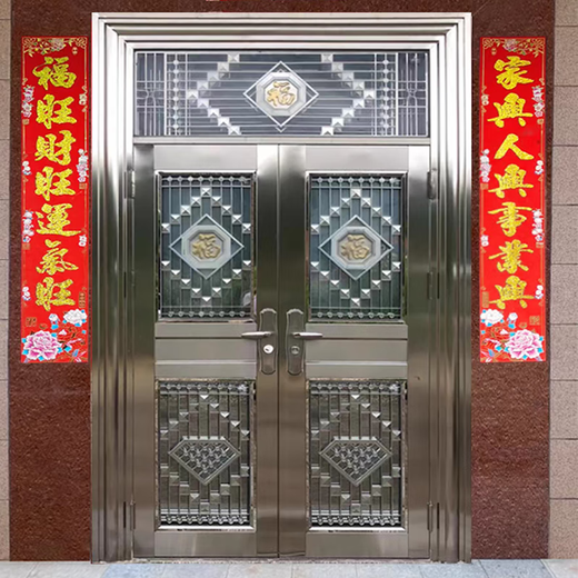 JRB Jiaruibao 304 stainless steel door villa door double door anti-theft door home entrance door rural self-built door double door style 1