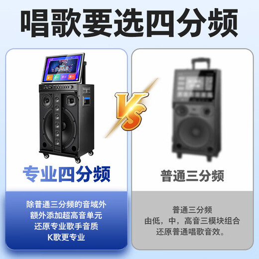Philips Square Dance Audio con pantalla de pantalla Video K-Song Order Machine All-in-One Home Karaoke Home KTV Audio Juego de audio al aire libre Bluetooth Smart Speaker SD289D