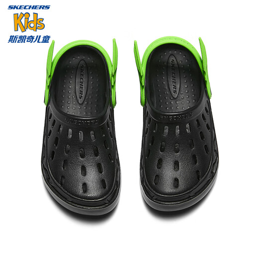 
Skechers Children's Sandals Summer Boys Shoes Hole Casual Shoes Fashion Bubble Slippers 406801L Black/BLK 39.5