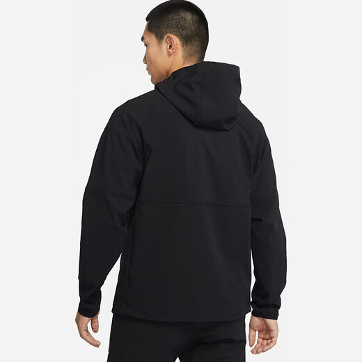 NIKE Men's Spring and Autumn Hooded Jacket Casual Sports Trendy Versatile DQ6594-010 Black L
