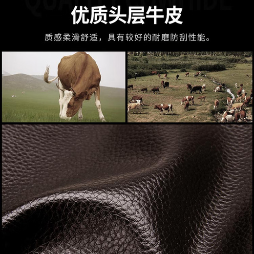 铂士顿保罗钱包男士真牛皮长款大容量多卡位皮夹子防盗刷手拿包520送老公 黑色荔枝纹601
