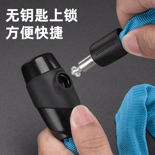 金锏链条锁公路山地自行车锁电动车摩托车锁防盗锁玻璃门锁双拉门锁具 702-黑色链条锁-长约97cm