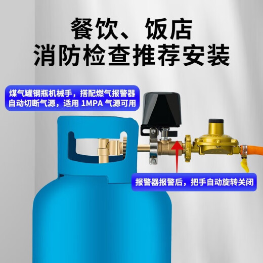 Likean Likean Technology Gasalarm Catering Gas Alarm Erdgas Gewerblicher Küche Brennbares Gasleckage Automatisches Schneidventil 719 Gewerblicher Gasalarm + Zylinder Manipulator