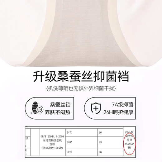 FitonTon4条装内裤女冰丝高腰收腹提臀抑菌裆强力收小肚子无痕塑形短裤L