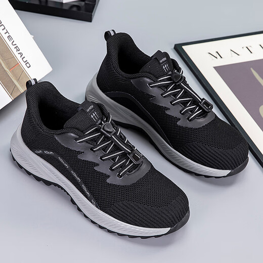 Zulijianische Master-Männerschuhe für Frauen Frühlings- und Herbstmutterschuhe breite und dicke große Größe weicher Sohle Anti-Rutsch mittlerer und älterer Fitness Comfortly Casual Schuhe C3899 Frauen-Auberginen rot [hellweiche Sohle] 35