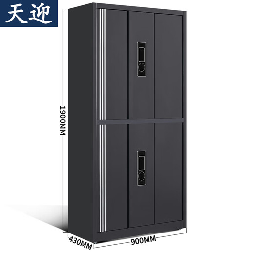 天迎保密柜文件柜智能锁具纯黑通双节TY-BM5266