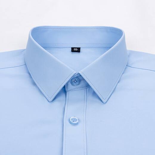 Woodpecker (TUCANO) shirt men's autumn long shirt business casual solid color versatile comfortable top men's light blue 2XL