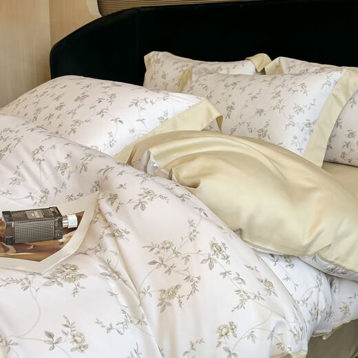 Bliss Mercury Home Textiles [1484 Люди высоко оценили] Экспорт 240 кусков Тяньши из четырех частей летних щитов шелковой шелк yicang-spring медовая орхидея (голая спящая мать и чистое время ребенка) 1,5 лист четырехсетен