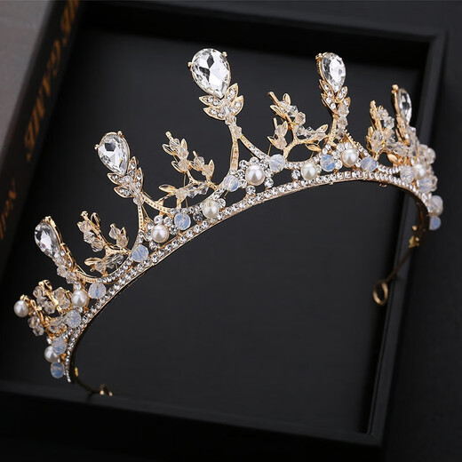 Xianyi gift boxed crown tiara, birthday gift, rhinestone high-end crown, coming-of-age ceremony, 18-year-old wedding proposal, new headband, gift box-luxury silver crown
