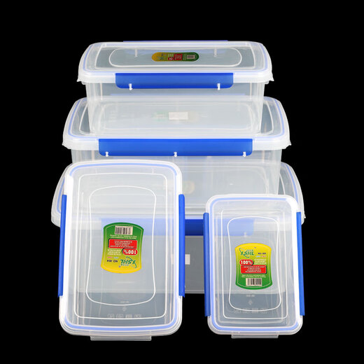 Lulu Diaoyang Kühlschrank Spezielle Kühlkostbox Frische Aufbewahrungsbox Transparent Plastikkasten Rechteckige Dichtungskiste Handelsabdeckung mit Deckel 6,5 l 844 erhöhtes Rechteck [ungefähr] [ungefähr]