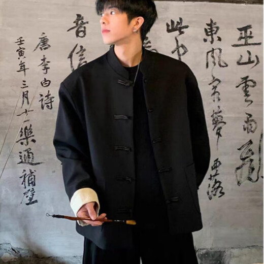 Una nueva china china china china china nueva estilo para hombres estilo chino guapo zhongshan traje jóvenes traje tang saose y hombro