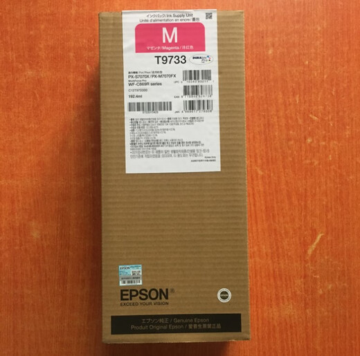 Epson original 869 Bolsa de tinta WF-C869RA Bag de tinta T9731-4 Cartucho de tinta PX-7070 WF-C869R T9732 CYAN