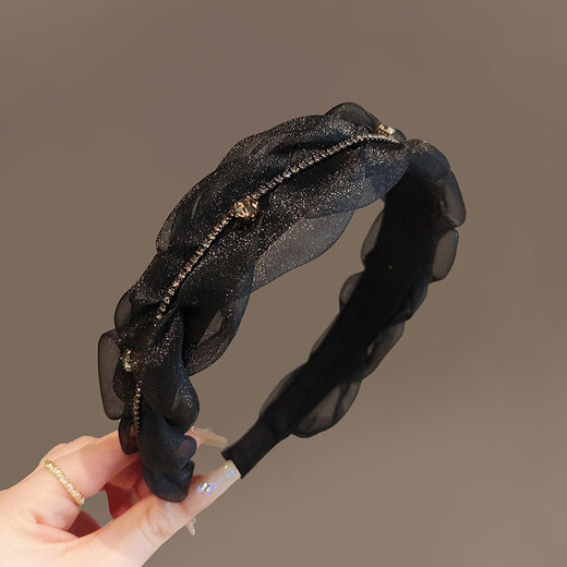 Kamalun (KAMALUN) 2025 hairpins, temperament, light and luxurious headbands for women, versatile design, exquisite face-showing small hairbands, pressed hair, face wash hair accessories, temperament headband + gift box