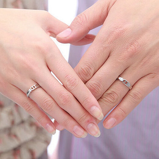 Congye couple ring large size 925 sterling silver high imitation platinum diamond ring 30 minutes wide wedding ring dead closed ID gold shop port code No. 10