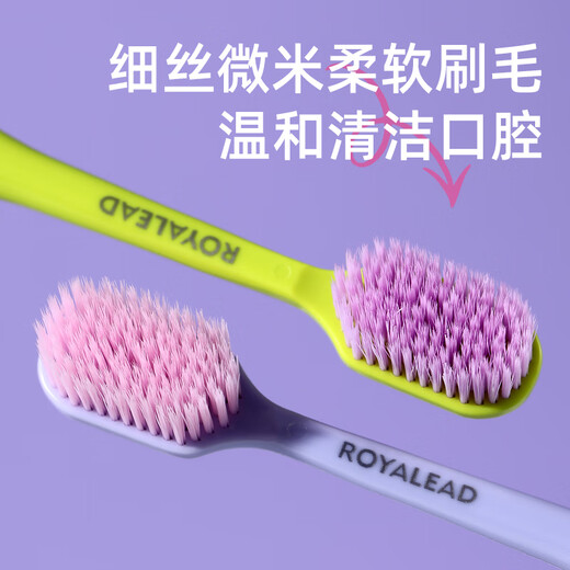 RAOYI high density toothbrush soft bristles 101 hole thin wide head 60s quick brush to relieve sensitive gum protection 3 pieces