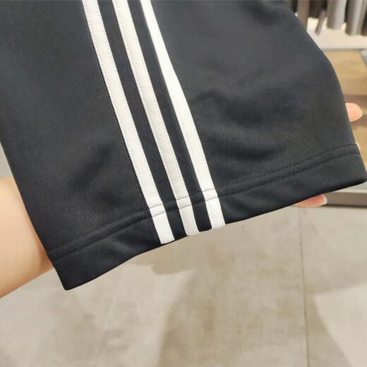 阿迪达斯 （adidas）男裤运动裤2025夏季新款直筒休闲裤速干透气跑步健身长裤 EI9761黑色直筒速干 S
